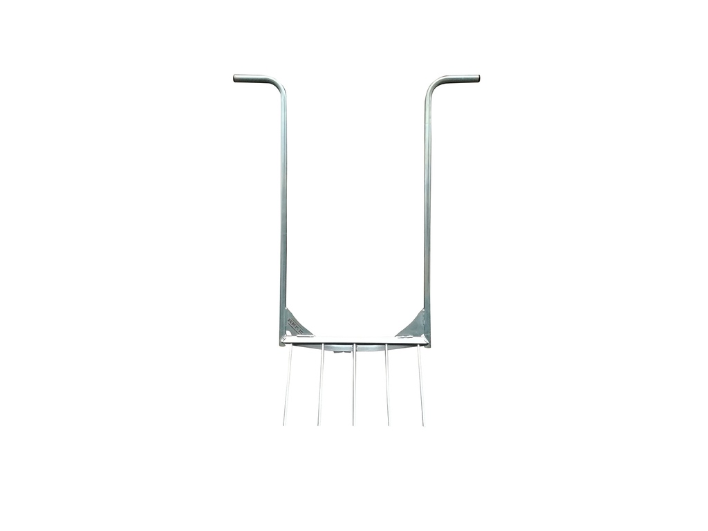 [1315368] Grelinette DE PYPERE laqué acier 52 cm, 5 dents droites, avec poignées