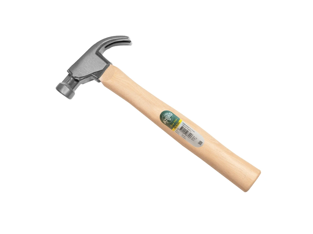 [988800] Klauenhammer ATLAS 450 Gramm mit magnetischem Nagelhalter und HICKORY-Stiel 32 cm