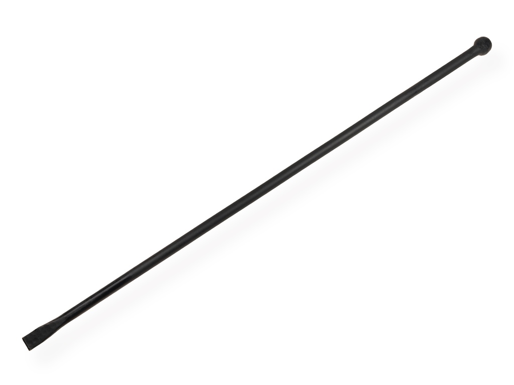 [BK004] Crowbar 150 cm entirely round, flat chisel and knob, without EAN coding