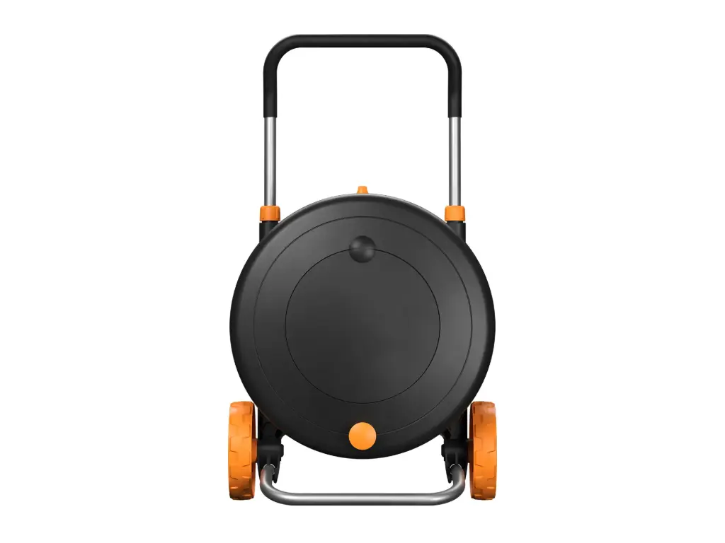 FISKARS Schlauchhaspel M mit Rädern, inklusive 20 Meter Gartenschlauch