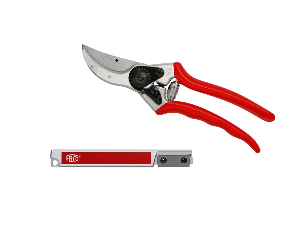 Gartenschere FELCO 2 inklusive SCHLEIFER FELCO 906, schneidet bis 25 mm