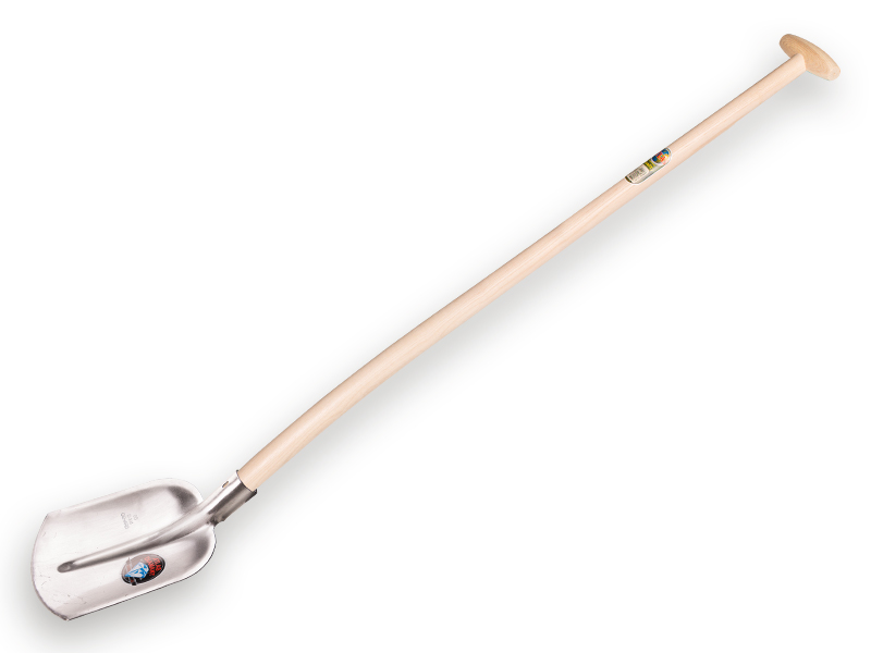 Digging shovel ATLAS DIAMANT 1/4 000 hardened, polished, with ATLAS shovel handle 120 cm bent