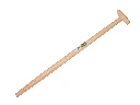 Spade handle ATLAS 85 cm, with through-mount T-grip, for IDEAL Diamant spade