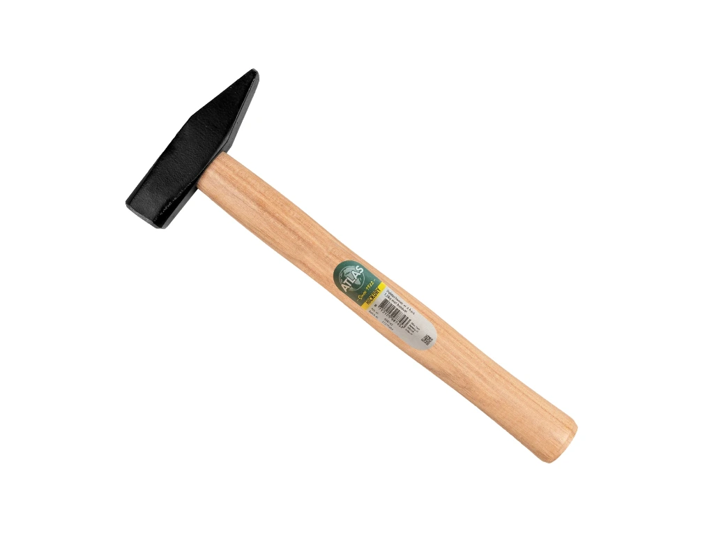 [989020] Schlosserhammer ATLAS 500 Gramm, DIN 1041, mit HICKORY Stiel 32 cm