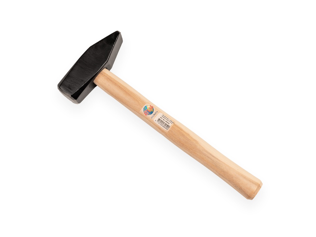 Engineer's hammer ATLAS 1500 grams, DIN 1041, with hickory handle 37 cm