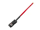 Bêche de force IDEAL étroite avec manche boule en acier 92 cm et bouton en bois dur