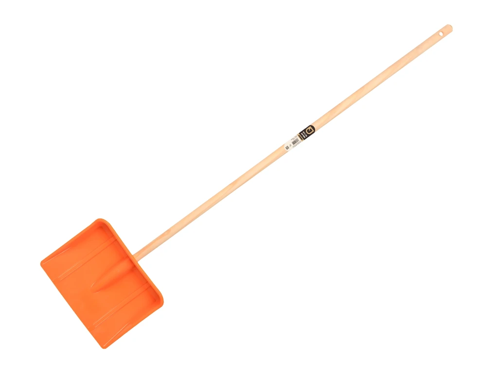 [960446] Kinderschneeschieber Jimmy Kids Kunststoff orange, mit Stiel FSC 100%