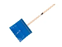 Kinderschneeschieber Jimmy Kids Stahl blau, mit Buchenstiel