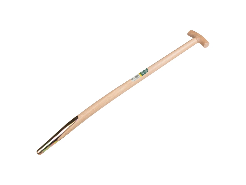 [211285] Mestvorksteel ATLAS 90 cm gebogen, met veerbus en Engelse kruk, geboord, FSC 100%