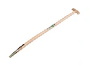 Mestvorksteel ATLAS 100 cm gebogen, met veerbus en Engelse kruk, geboord, FSC 100%