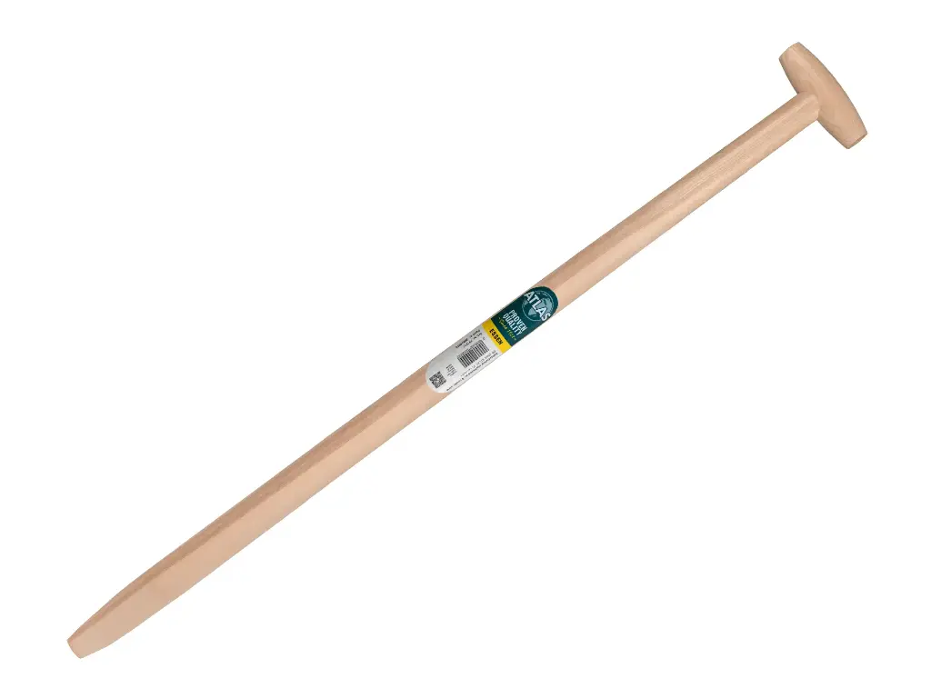 Schaufelstiel ATLAS 100 cm, mit durchgestecktem T-Griff, für Wurzelspaten - Polygator, FSC 100%