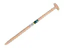 Manche de pelle ATLAS 100 cm, avec poignée en T percée, pour bêche à racines - Polygator, FSC 100%
