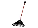Golden Gark XXL 28 Zinken 61 cm, gebogen roter Aluminium Stiel und D-Griff (ungemontiert)