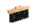 Railway track broom – Tram track broom SOLIDE PVC black 25 cm, fiber thickness 1.5 mm, without handle