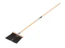 Balai de gouttière SOLIDE PVC ondulé noir, épaisseur des fibres 2,0 mm, avec support de manche de balai et manche ATLAS 140 x 2,8 cm