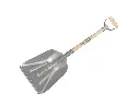 Pelle à glace - pelle à grain ATLAS aluminium avec bande d’usure avec ATLAS manche à poignée en D métallique 33 cm droit