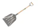 Ice Scoop - Grain Shovel ATLAS aluminium with wear strip with ATLAS metal D-handle 45 cm straight