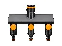 FISKARS Raccord de robinet répartiteur d’eau 3 voies On/Off