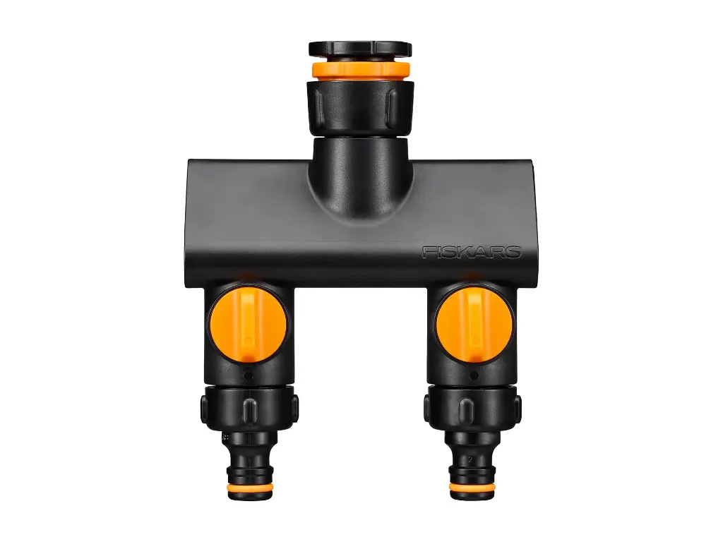 [1027092] FISKARS Faucet Connector 2-Way Water Splitter On/Off