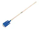 Kabelschaufel ATLAS DIAMANT 16 cm 3/4 spitz, mit ATLAS Schaufelstiel mit Maßteilung 130 cm ohne Griff, FSC 100%