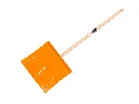 Kinderschneeschieber Jimmy Kids Stahl orange, mit Buchenstiel