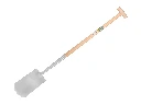 Spade ATLAS DIAMOND polished, with ATLAS Ecofiber handle 85 cm and T-grip