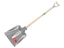 Pelle à ballast PROFI aluminium n° 9, taille de lame 38 x 38 cm, avec ATLAS manche à poignée en D métallique 110 cm, FSC 100%