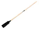 Kabelschaufel ATLAS 10 cm 3/4 schwarz, gerade mit ATLAS Schaufelstiel 130 cm, FSC 100%