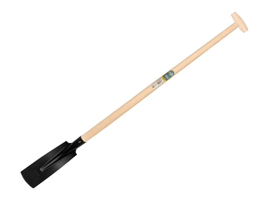 [780524] Pelle pose câble ATLAS 10 cm 3/4 noir, droite avec manche de pelle ATLAS 110 cm, FSC 100%