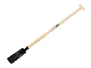 Kabelschaufel ATLAS 10 cm 3/4 schwarz, gerade mit ATLAS Schaufelstiel 110 cm, FSC 100%