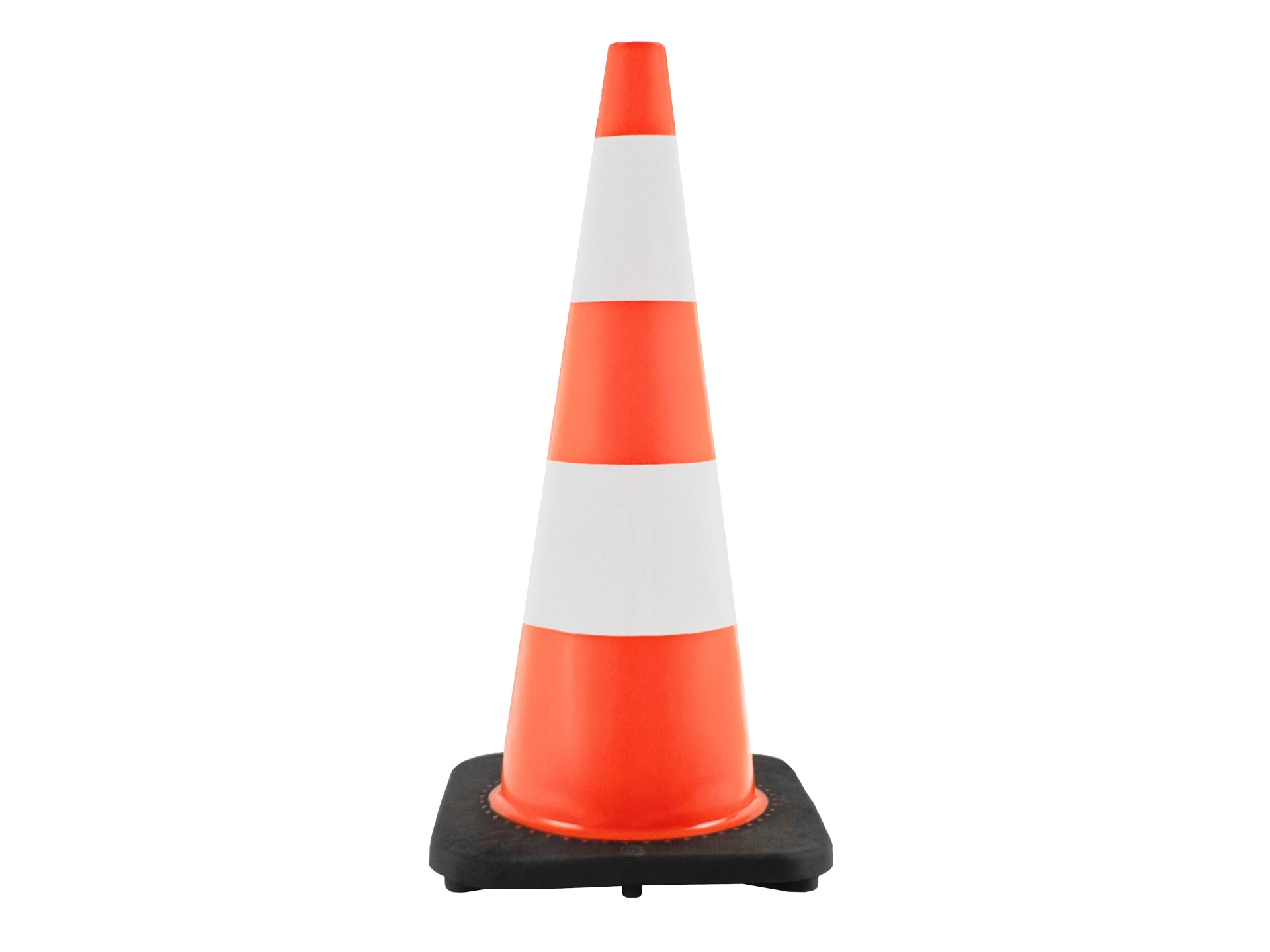 [998896] Pilon - Verkeerskegel LABORA 75cm PE, oranje met witte band, verzwaarde voet