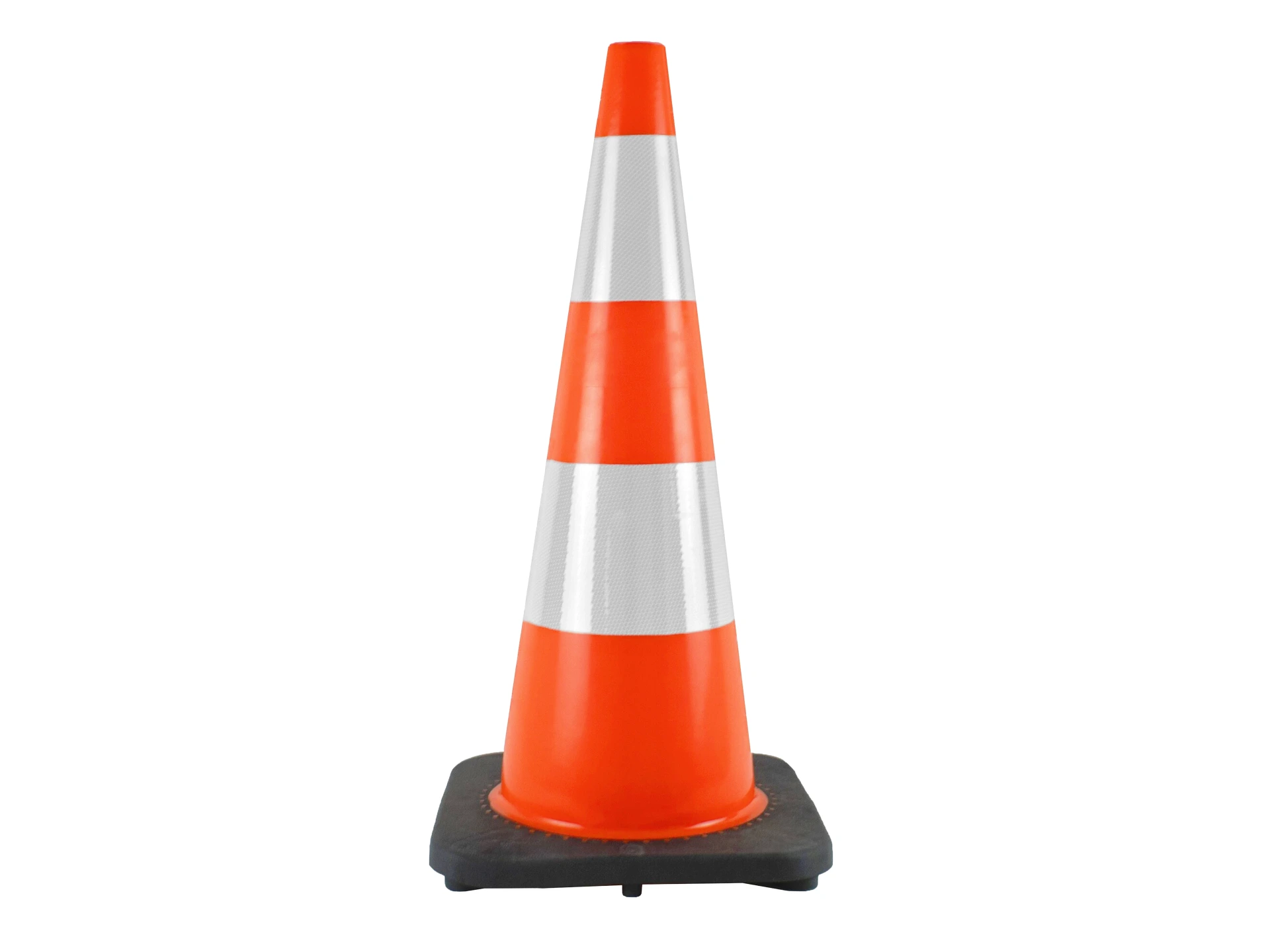 Pylon - Traffic Cone LABORA 75cm PE, orange white, weighted base