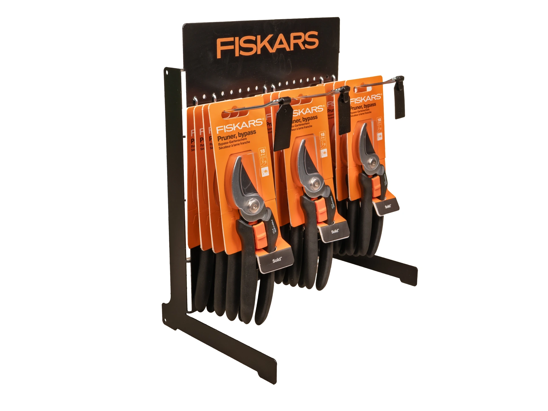[1057161] 24 x Sécateur FISKARS Solid P121 bypass, coupe jusqu’à 18 mm, écran inclus