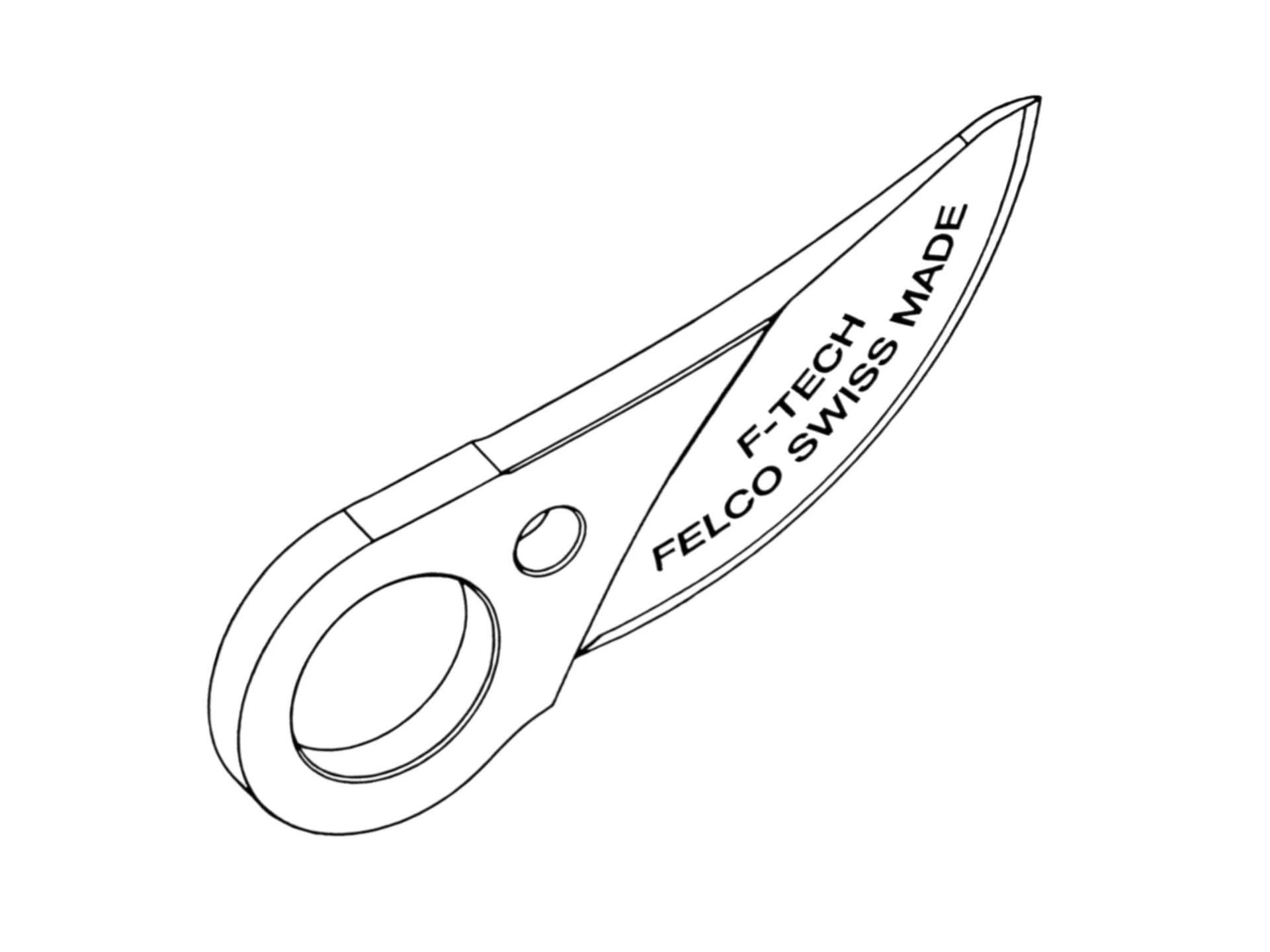 [1508369] Lame supérieure FELCO 2e/1 F-Tech, revêtement antifriction, pour FELCO 2E