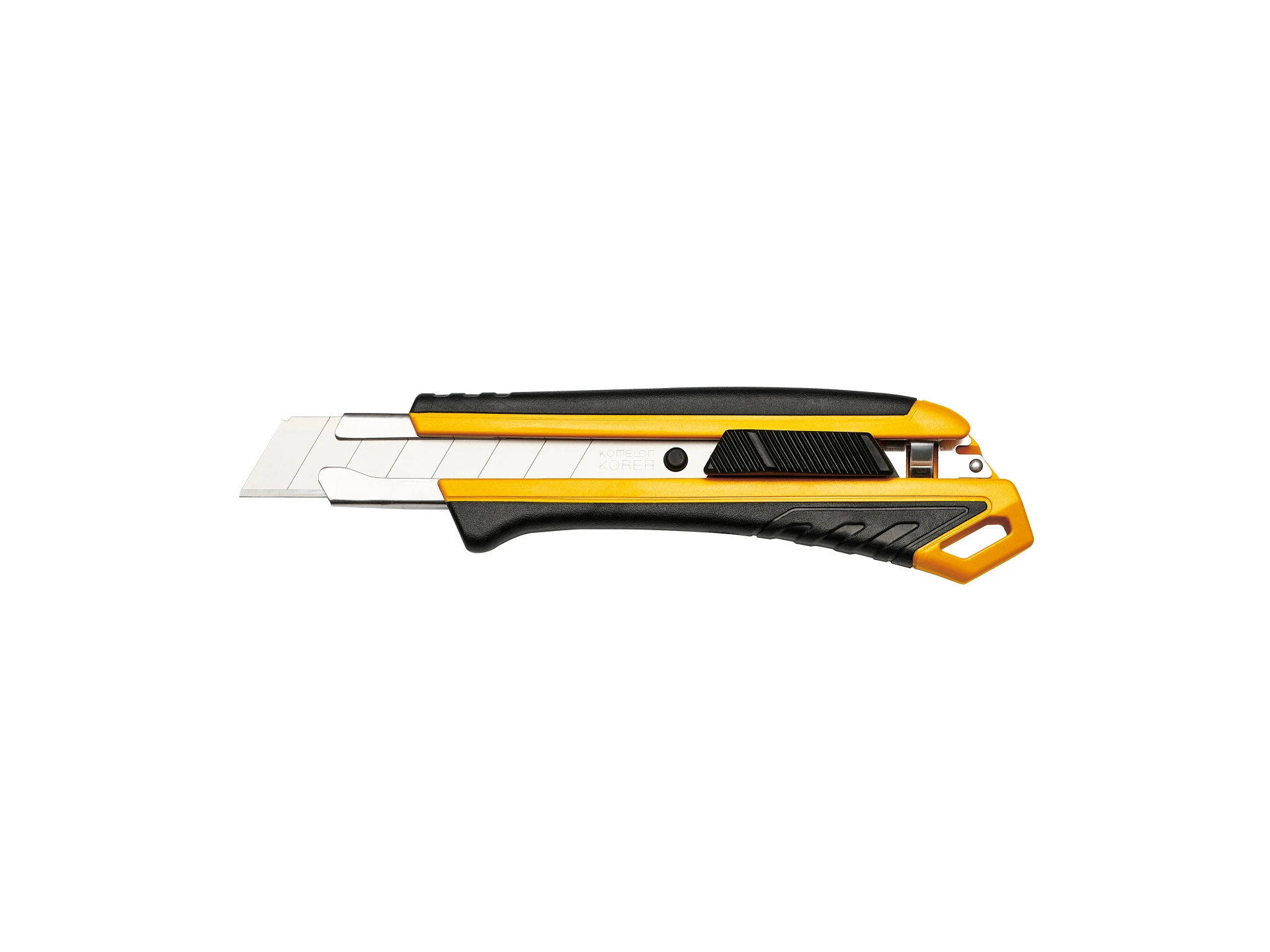 Komelon Cuttermesser 18 mm, mit ABS- und Gummigriff sowie Auto-Lock