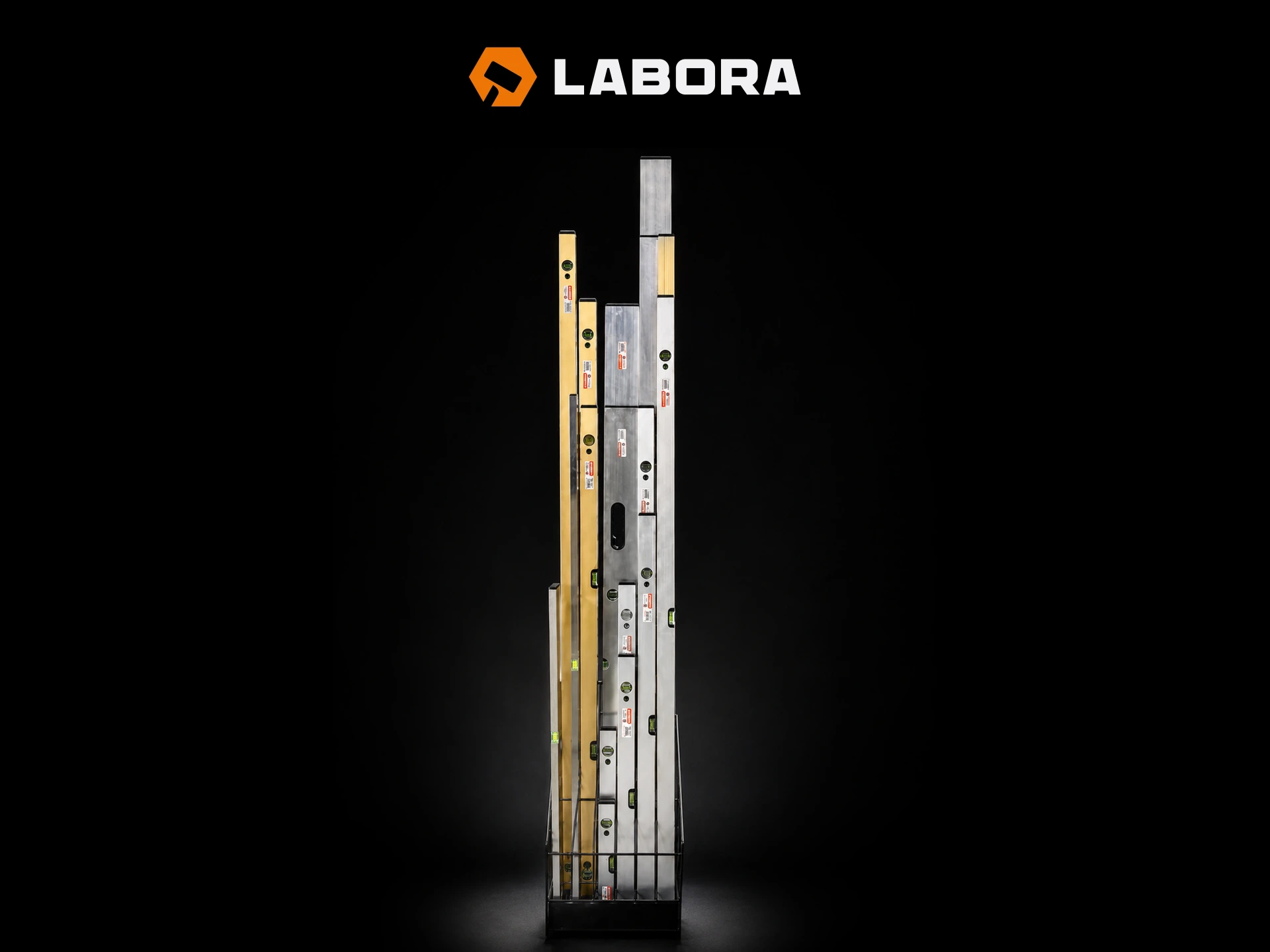 [960160] Display Labora Afreilatten & Stel- en waterpassen
