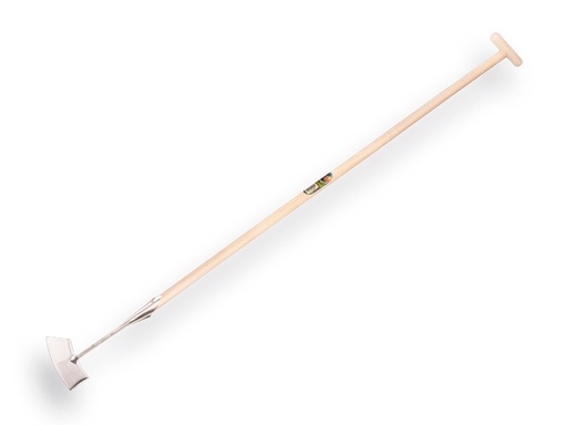 [1011190] Dutch hoe SNEEBOER round-shaped model stainless steel 17.5 cm, with ATLAS handle 160 x 3.2 cm and grip
