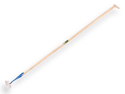 [1012145] Dutch hoe DE WIT round-shaped model forged 14 cm, with ATLAS handle 170 x 3.0 cm and teardrop grip