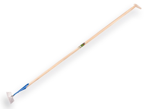 [1012165] Dutch hoe DE WIT round-shaped model forged 16 cm, with ATLAS handle 170 x 3.0 cm and teardrop grip