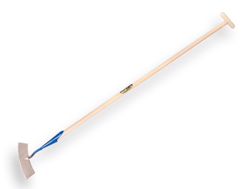 [1012221] Schuffel DE WIT Rundförmiges Modell 22 cm, mit ATLAS Stiel 160 x 3,2 cm und durchgesteckter T-Griff