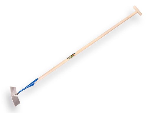 [1012241] Dutch hoe DE WIT round-shaped model 24 cm, with ATLAS handle 160 x 3.2 cm and through-mount T-grip