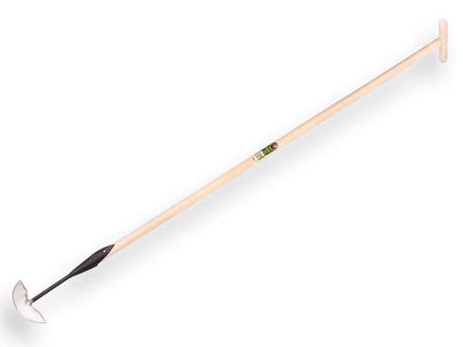 [1012537] Dutch hoe VAN DRIEL No. 4 pointed model 16 cm, with ATLAS handle 160 x 3.2 cm and grip