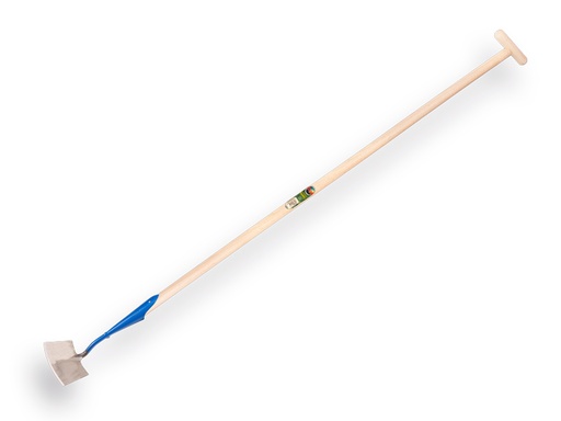 [1017065] Dutch hoe DE WIT round-shaped model 6" or 15 cm, with ATLAS handle 160 x 3.2 cm and through-mount T-grip
