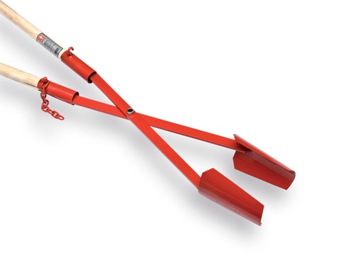 [1020255] Post hole digger IDEAL Jumbo no. 2 with ash wood handles 100 cm, hole size 150 - 320 mm