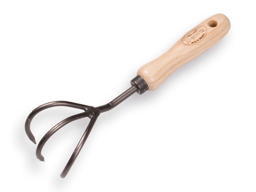 [1025060] Cultivateur DE WIT forgé avec manche en bois de frêne de 14 cm