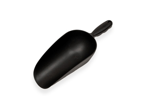 [1030021] Multischep kunststof zwart 11 x 23 cm, rond model, lengte 33 cm