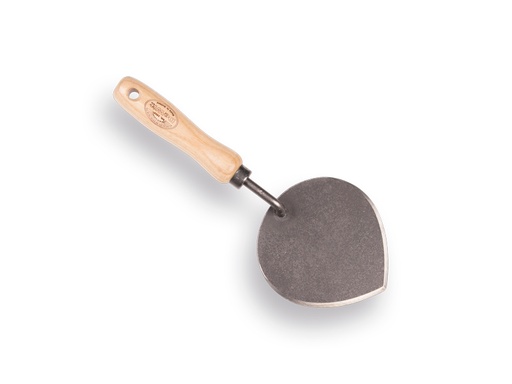 [1030027] Bulb trowel white, with ash wood handle 14 cm