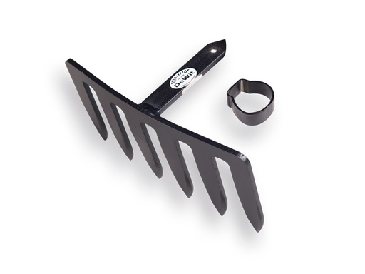[1040210] DE WIT Grabenhaken mit 6 flachen Zinken. Mit befestigungsring