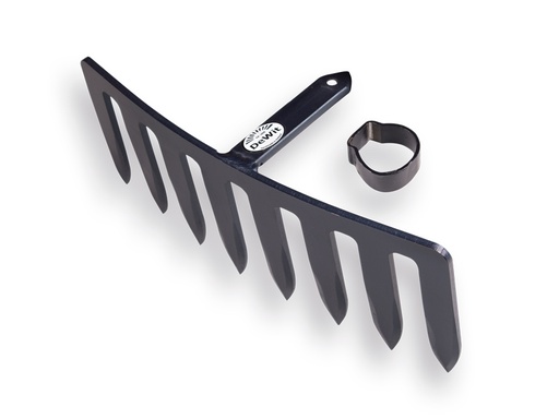 [1040215] DE WIT Grabenhaken mit 8 flachen Zinken. Mit befestigungsring