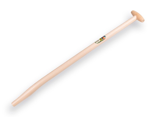 [110293] Gooseneck shovel handle ATLAS 100 cm, lightly bent, with through-mount T-grip